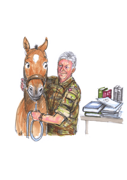 Dr Stéphane Montavon, DVM, CERP, dessin Matthias Haab - 2025