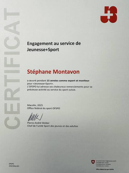 15 ans au service de J+S